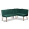 Baxton Studio 52.4 W, 32.1 H, Fabric "100% Polyester", Plywood, MDF, LVL, Foam, Rubber Wood 214-11962-ZORO - alternate 9